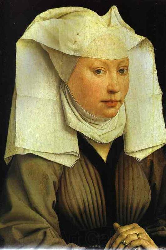 Rogier van der Weyden Portrait of Young Woman Norge oil painting art